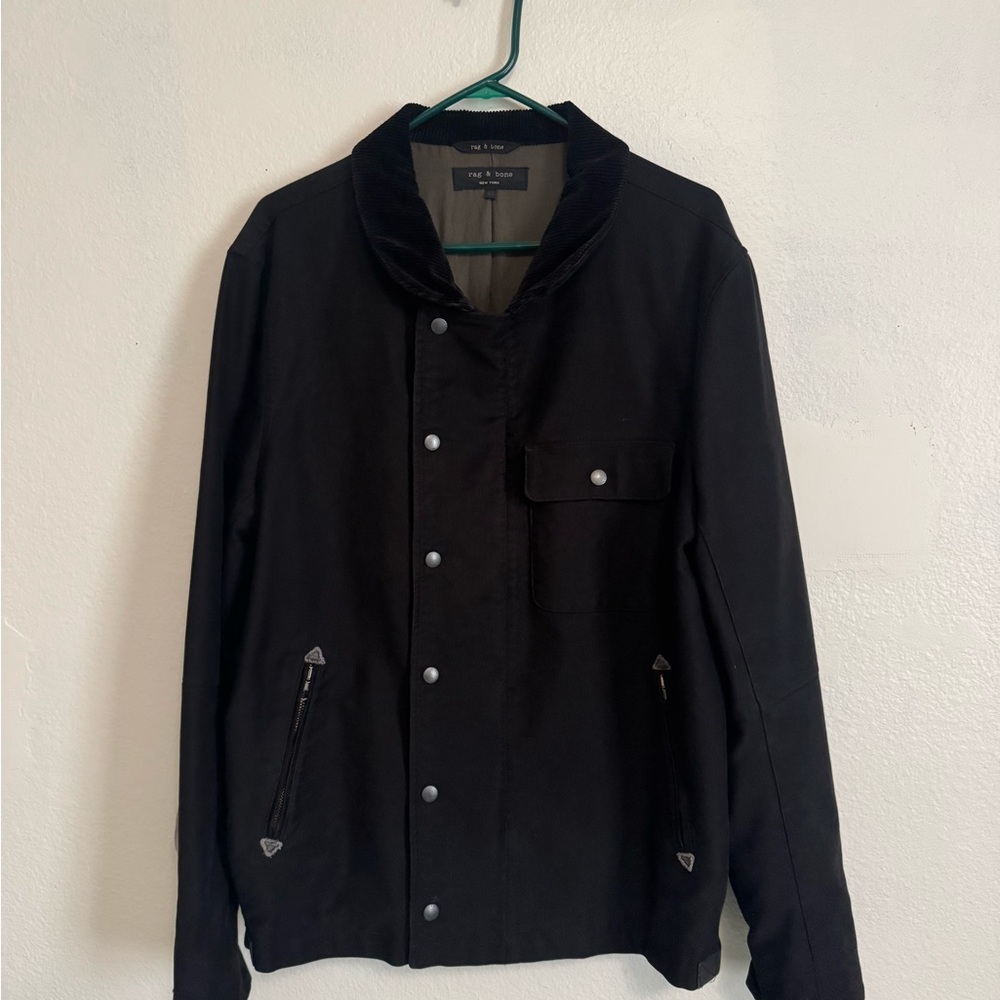 rag & bone Black Lightweight Utility Jacket